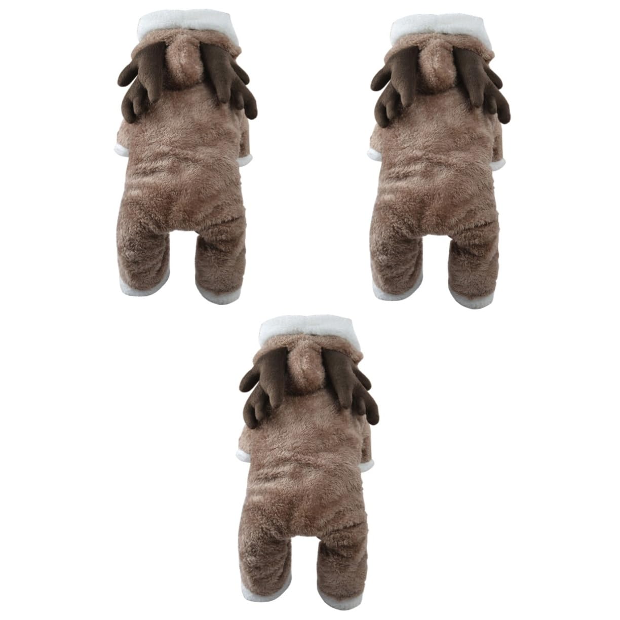 Vêtement de Noël pour animaux BESPORTBLE protège du froid avec ce tissu chaud de fête 3 pièces