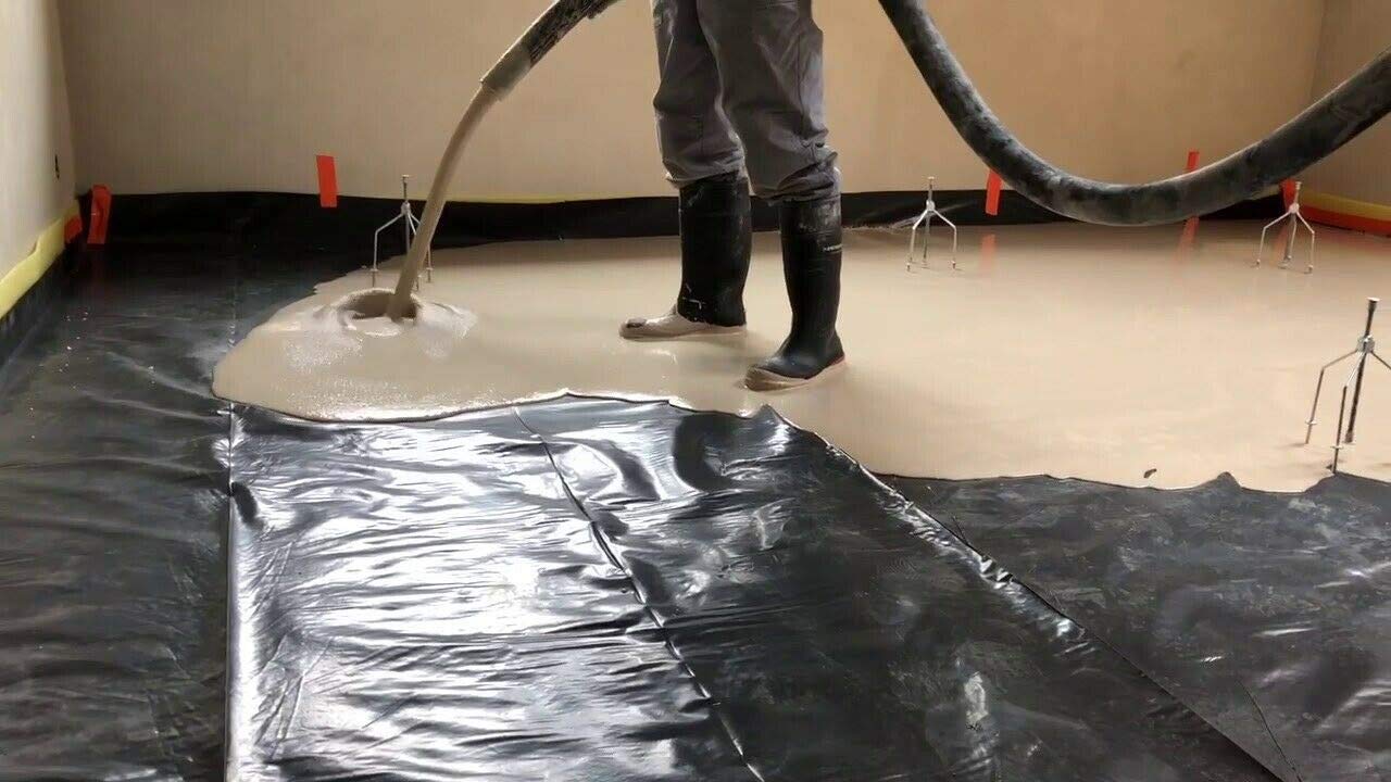 Pellicola di copertura per massetto, pellicola in PE nera, membrana resistente all'umidità, robusta pellicola in polietilene, diverse dimensioni e spessori
