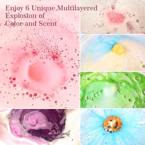 Miniatura 10 de Aofmee Bath Bombs - 8 Bath Bombs for Women & Kids, Natural Spa Fizzy Bathbombs, Skin Moisturize Bubble Bath, Valentines Mothers Day Birthday