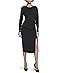 Calvin Klein Long Sleeve Solid Rouched Midi - Main View