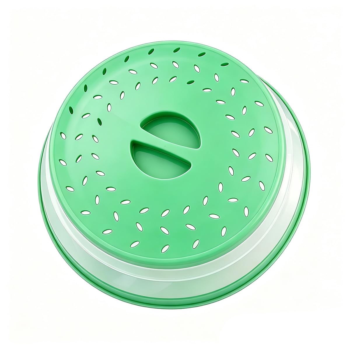 Collapsible Microwave Splatter Cover (10.5 IN,green)