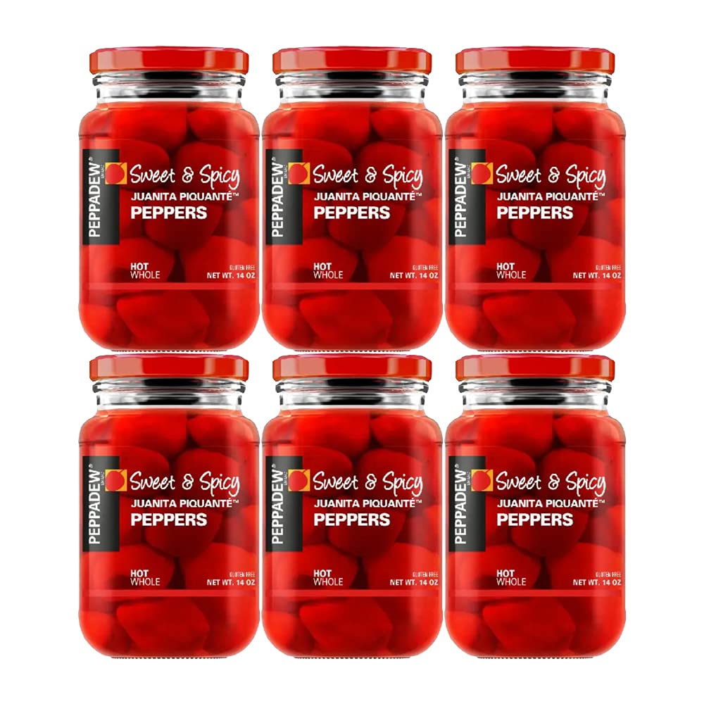 Peppadew Peppers - Hot - Value Bundle of 6 (84 ounce)