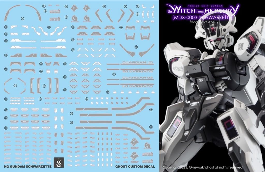 Amazon | 〔1/144スケール HG〕シュバルゼッテ用水転写式デカール (HG