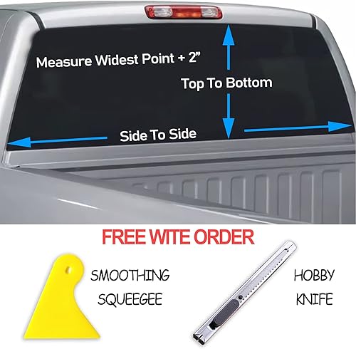 Miniatura 5 de Calcomanía gráfica para ventana trasera para camiones, SUV, coches, película de vinilo perforado universal con cielo estrellado y lobo - Calcomanías