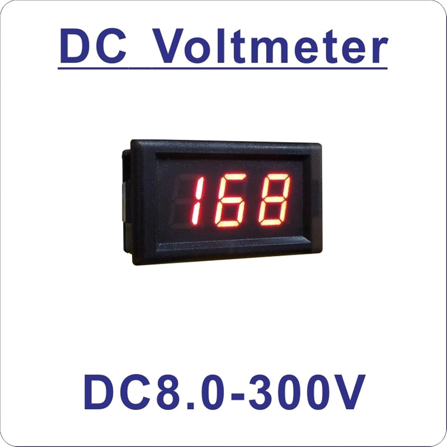 DC 8-300V LED Digital Voltmeter Voltage Gauge for Car E-Bike Voltage Tester 600V High Voltage Monitor Volt Panel Meter 200V(DC8-300V Red Digits)