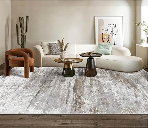 Miniatura 7 de OMERAI Alfombra lavable de 4 x 6 pies, abstracta, lavable a máquina, ultrafina, antideslizante, resistente a las manchas, alfombra moderna para