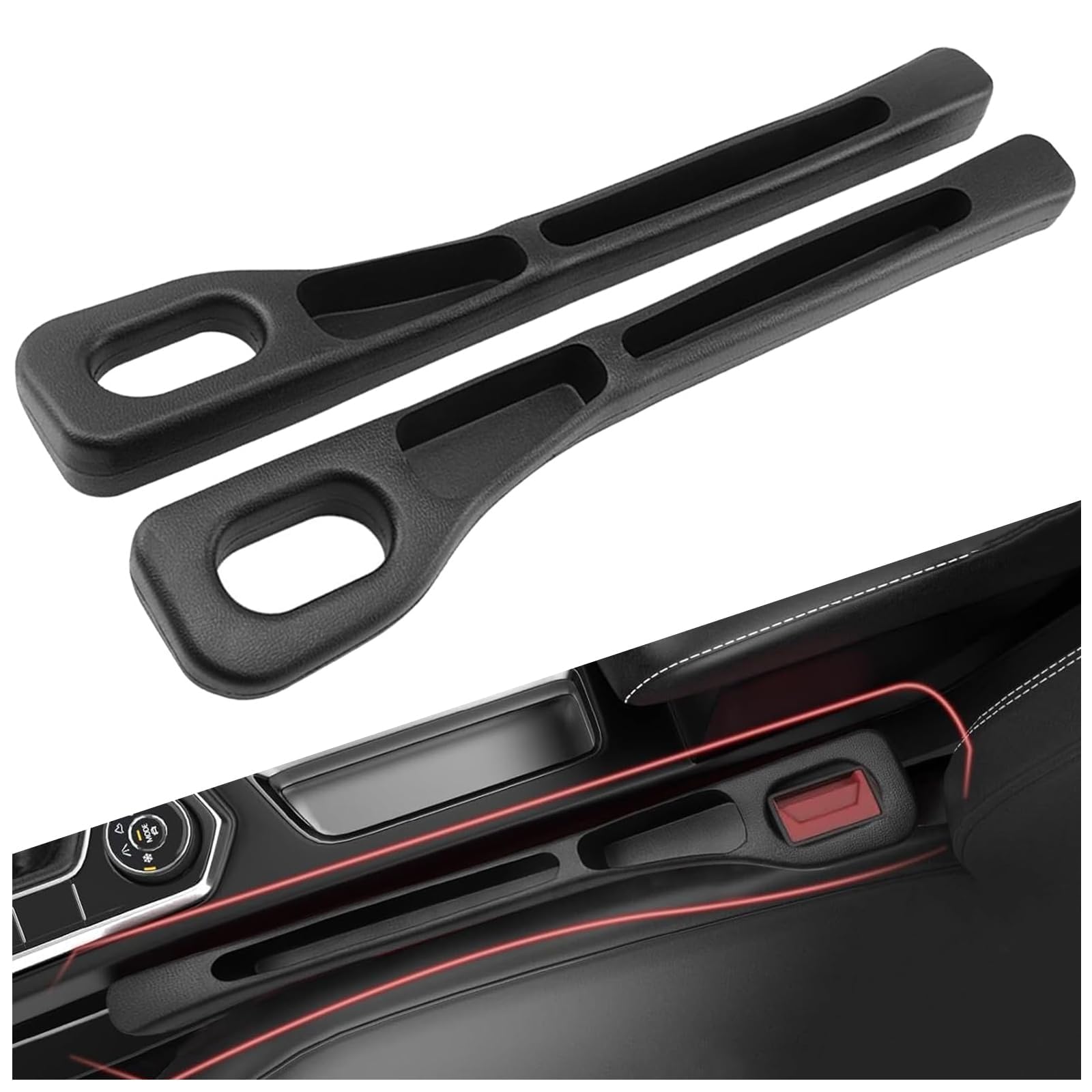ZQRHHWINY For Lexus NX 450H 2021+ Car Seat Gap Filler Organiser with Storage Pocket Universal, Soft Seat Side Gap Blocker Phone Keys, Leakproof Drop Stopper
