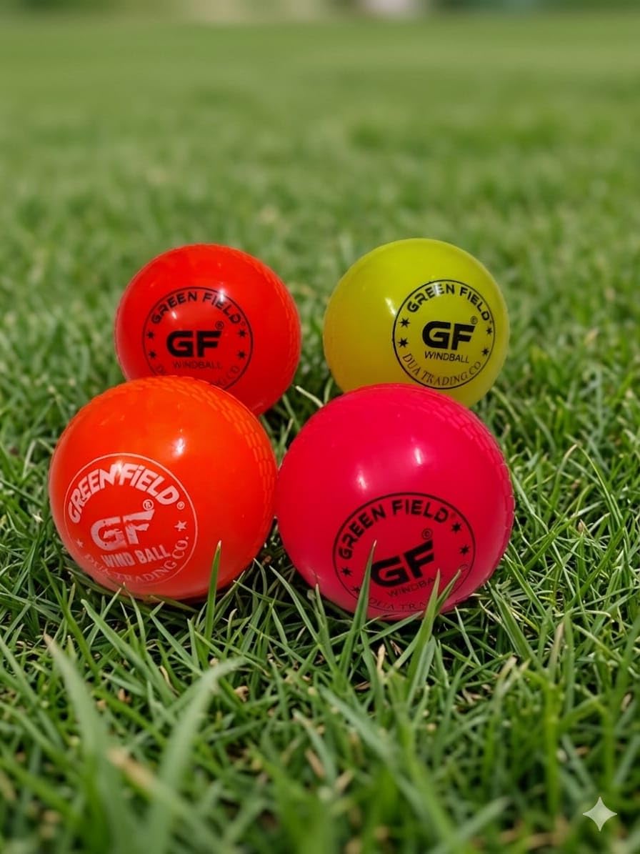 Green Field Wind Ball for Cricket, Multicolour, Pack of 4-picture-22