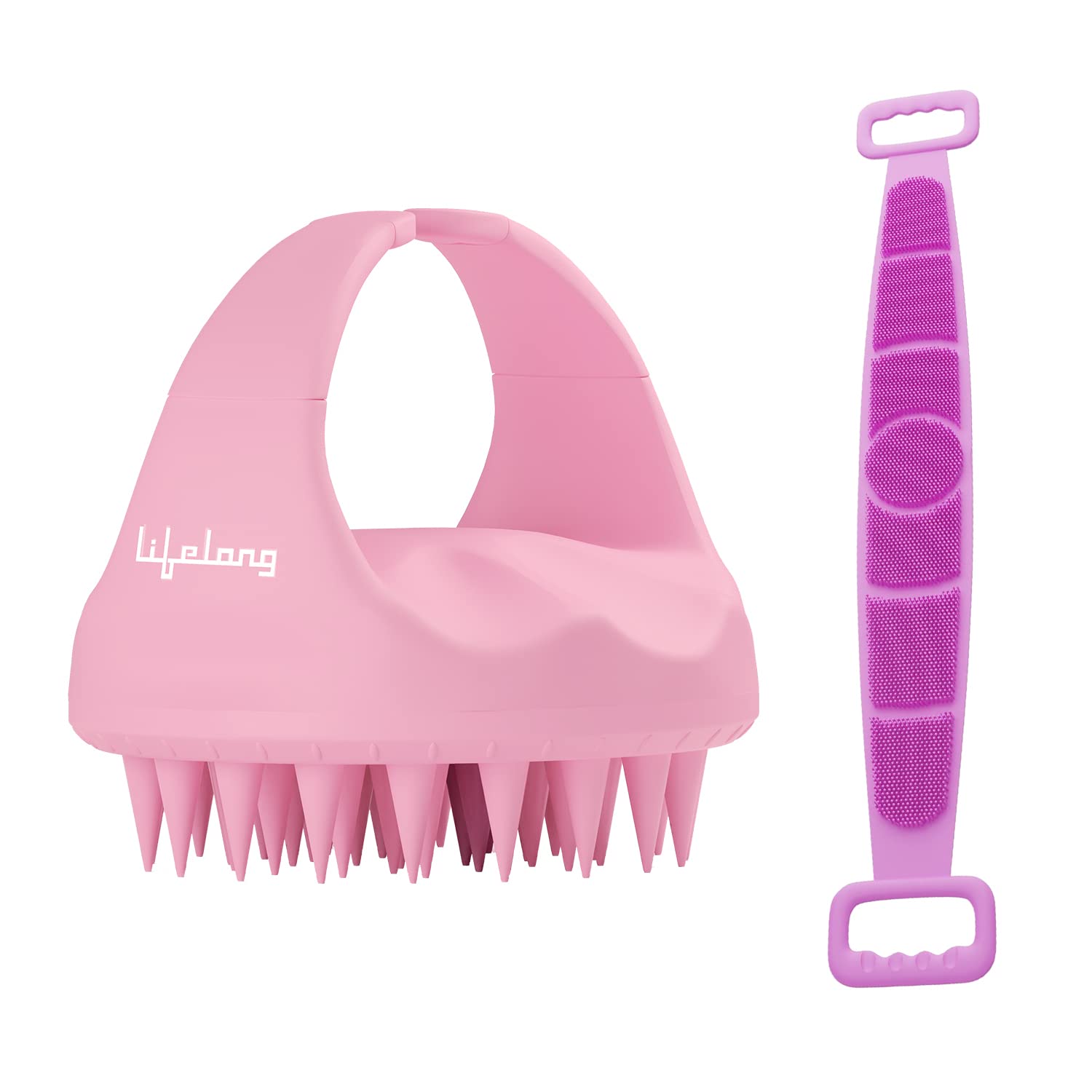 Lifelong Silicone Scalp Massager Shampoo Brush at ₹207 – Amazon