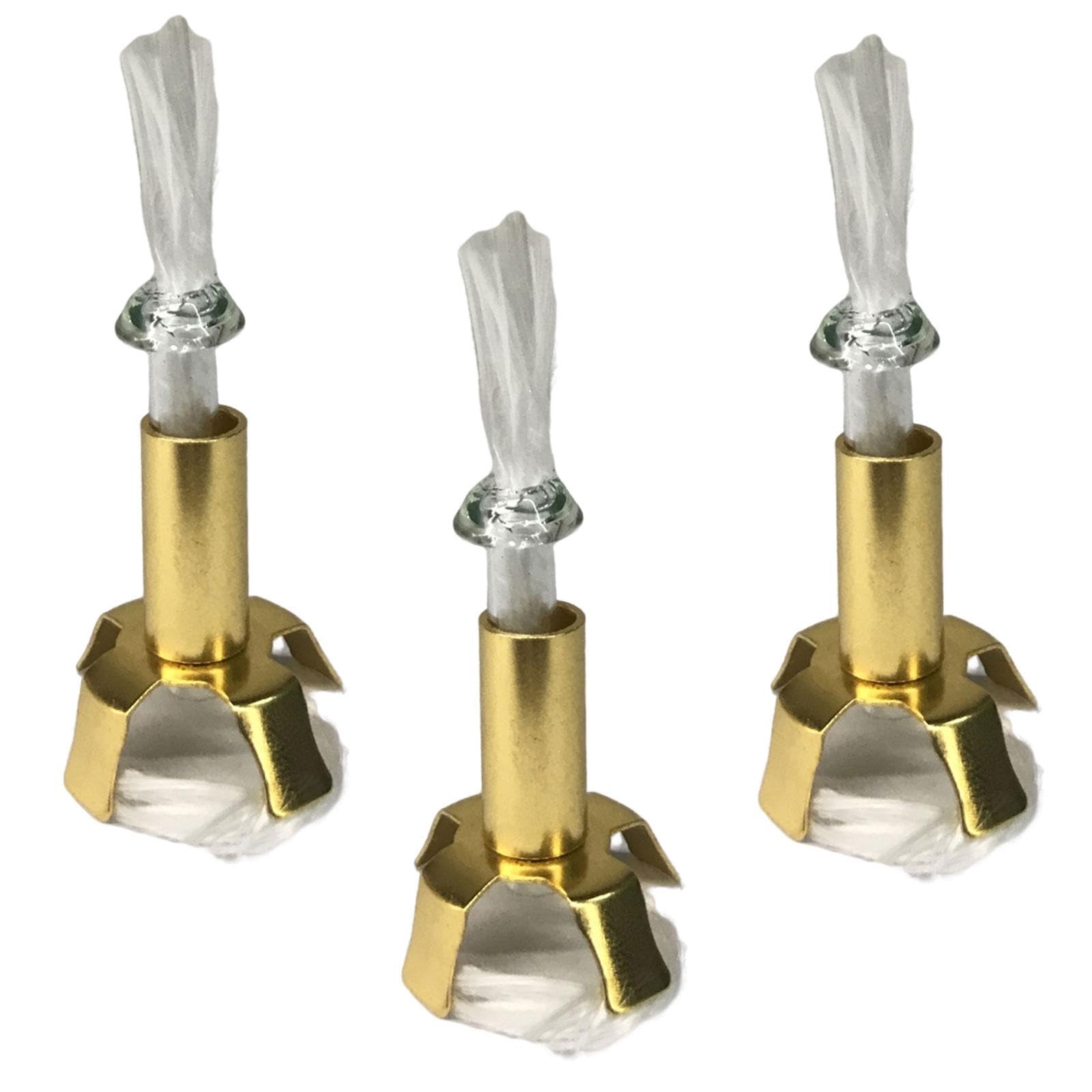 3Pcs Oil Lamp Wick Holder Gold Stand Glass Tube for Long Light Accessories-picture-23