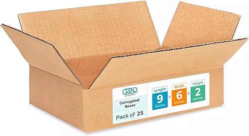 Miniatura 91 de Cajas para envío IDL Packaging - B-1266-5 de cartón corrugado, tamaño pequeño, de 12 pulgadas de largo x 6 pulgadas de ancho x 6 pulgadas de alto