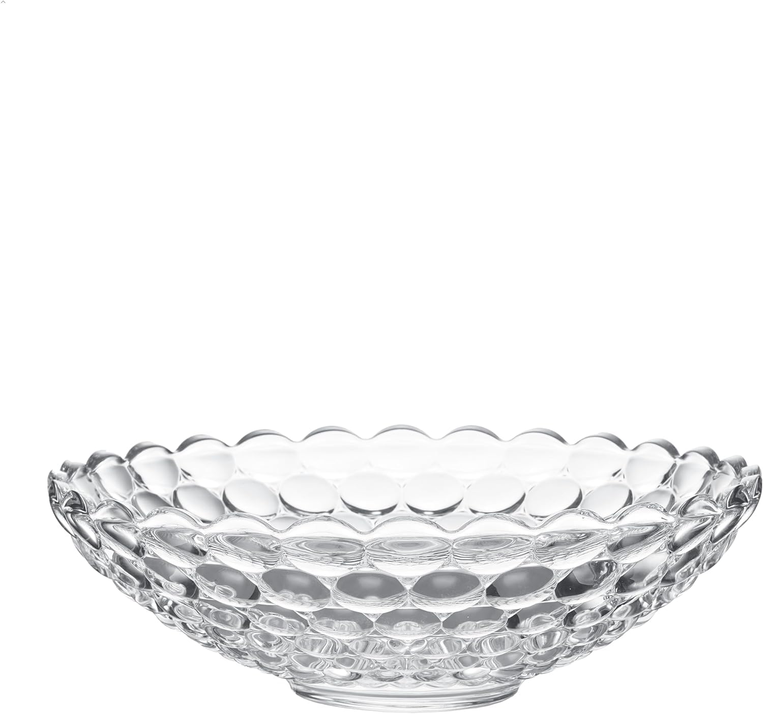 Voidrop-Deep Crstal Bowl-Glass Bowl-Crystal Design Bowls For Kitchen-Home Décor- Fruit bowl-Decorative Bowl-Centerpiece Table Decorations Great For Dining (DEEP BOWL 27 INCH)