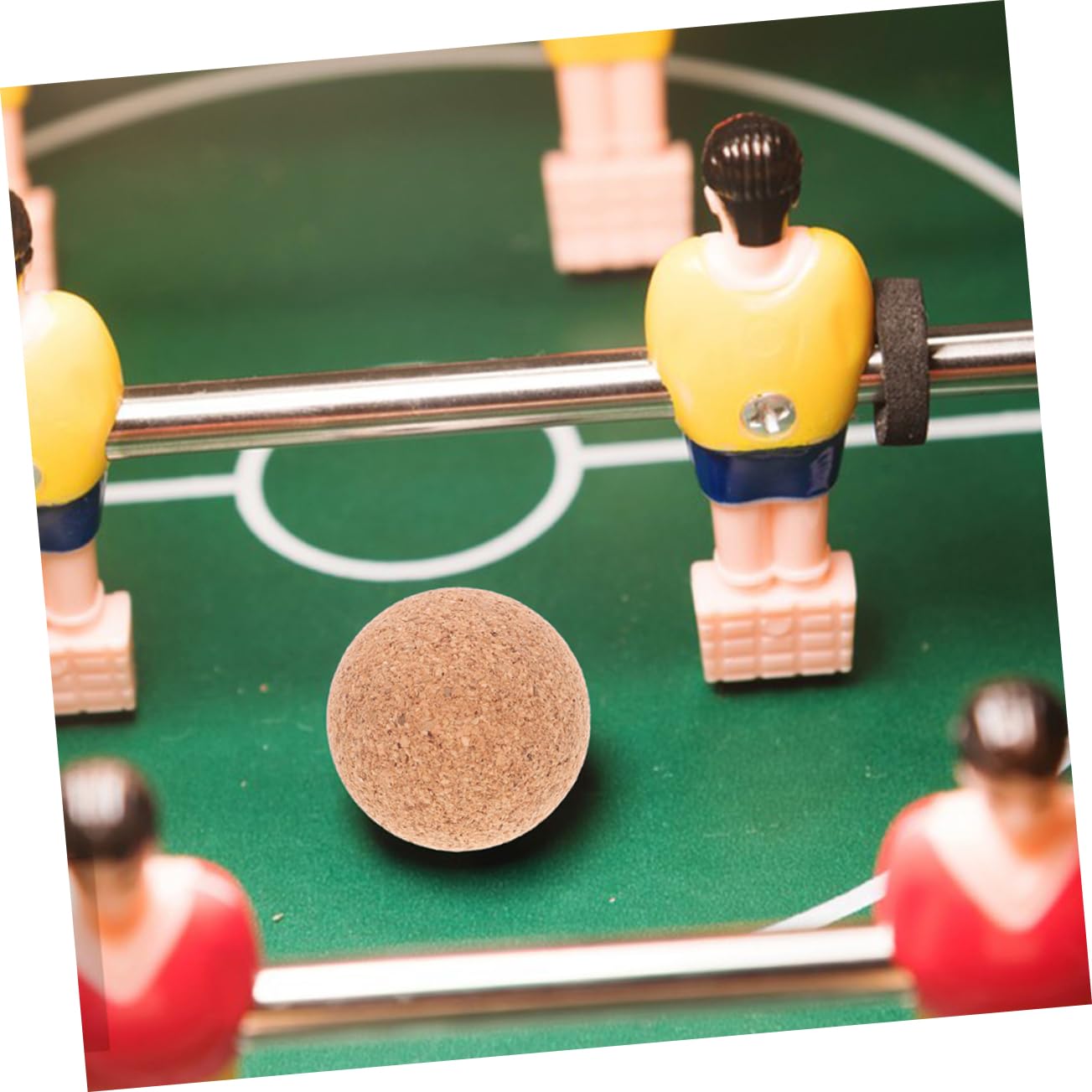 Alasum 25piezas Balones De Foosball De Madera De Corcho para Mesa Accesorios De Futbolín y Portátiles