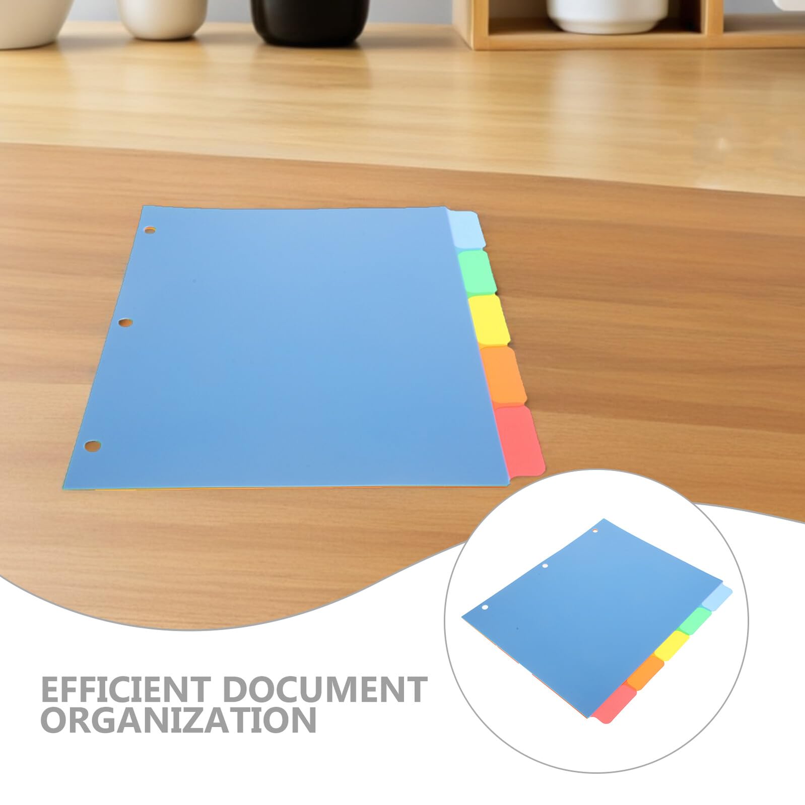 Healvian 20pezzi Divisori di Plastica per Raccoglitori ad Anelli Linguette Scrivibili per Quaderni Separatore di Pagine Vuote per Archiviazione Scuola Ufficio e Casa