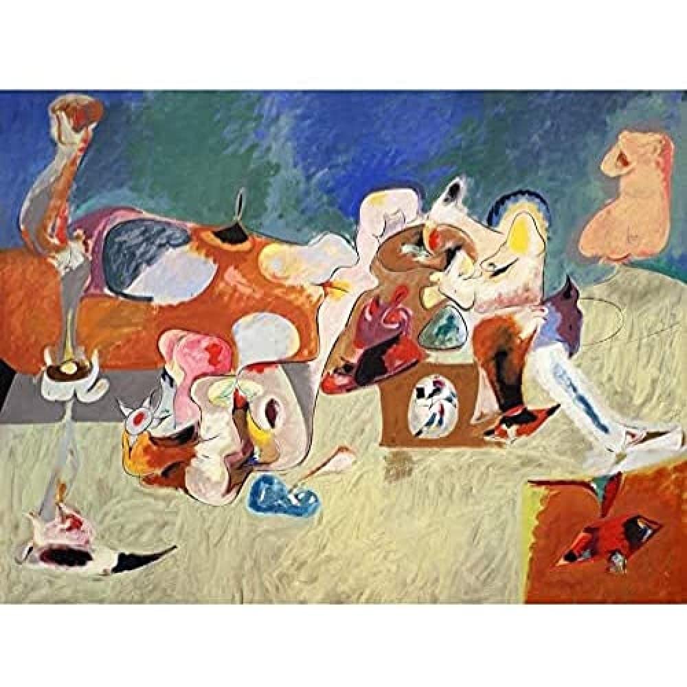 Gorky Plow And Song Expressionist Painting Unframed Wall Art Print Poster Home Decor Premium
