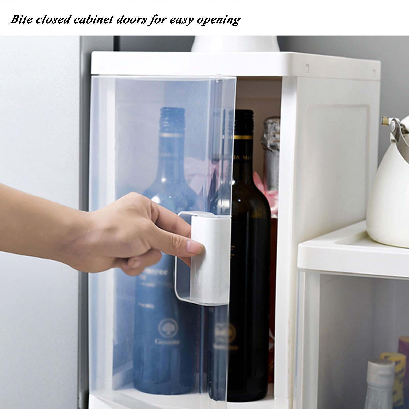 4-Tier Storage Cabinet Bathroom Floor Cabinet - Protege y Organiza Música, Películas, Videojuegos, Colecciones y Memorabilia, Accesorios de Cocina y Baño