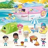 Dieses Spielzeug für Puppenstuben für Mädchen wurde für Kinder entwickelt, die so tun, als würden sie sich verkleiden und eine gute Angewohnheit entwickeln, das Haus aufgeräumt zu halten. Ein tolles Geschenk für Kinder im Alter von 3 4 5 6 7 an Geburtstag, Weihnachten oder anderen Feiertagen.