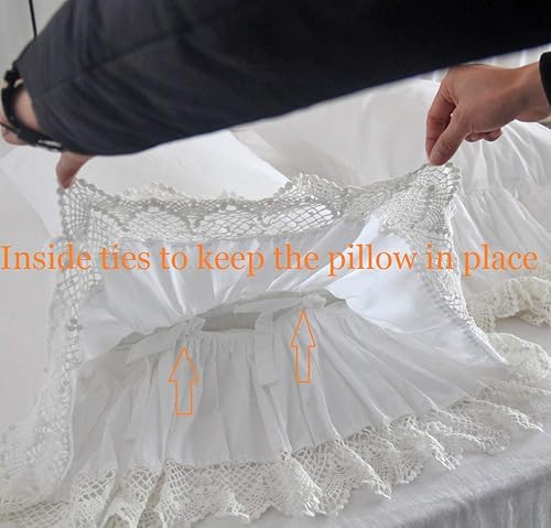 Miniatura 4 de Queen's House - Fundas de almohadas con volados, 2 unidades.