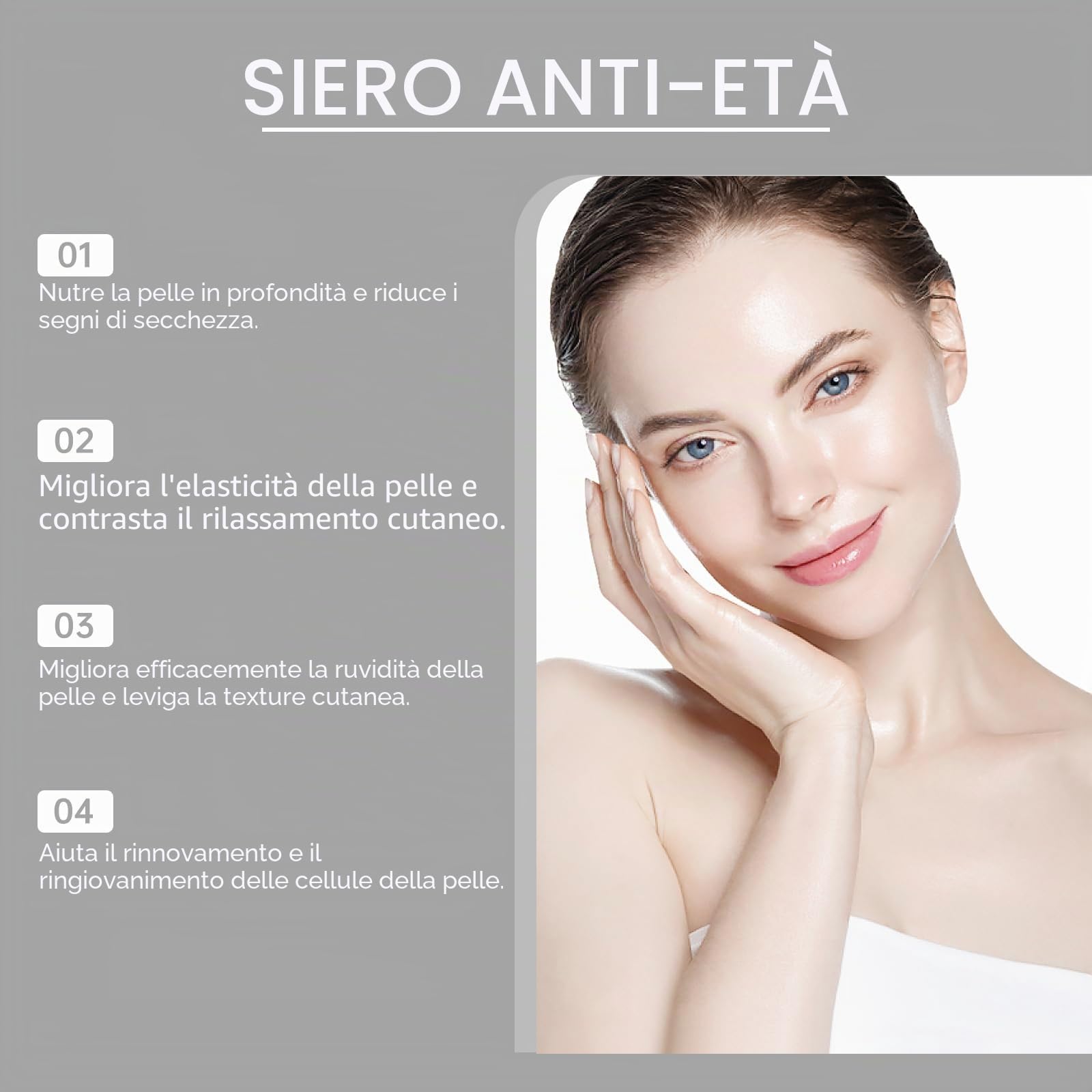 Sistema di Microinfusione Viso e Labbra – Siero con Acido Ialuronico Intensivo, Idratante e Antirughe, Trattamento Schiarente Professionale, Sistema di Micro-Infusione per Labbra per Pelli Sensibili