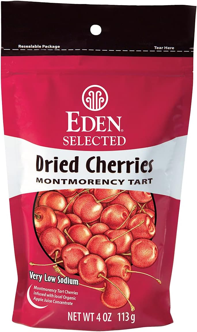 Eden Dried Montmorency Cherries, 4 oz Bag Grocery