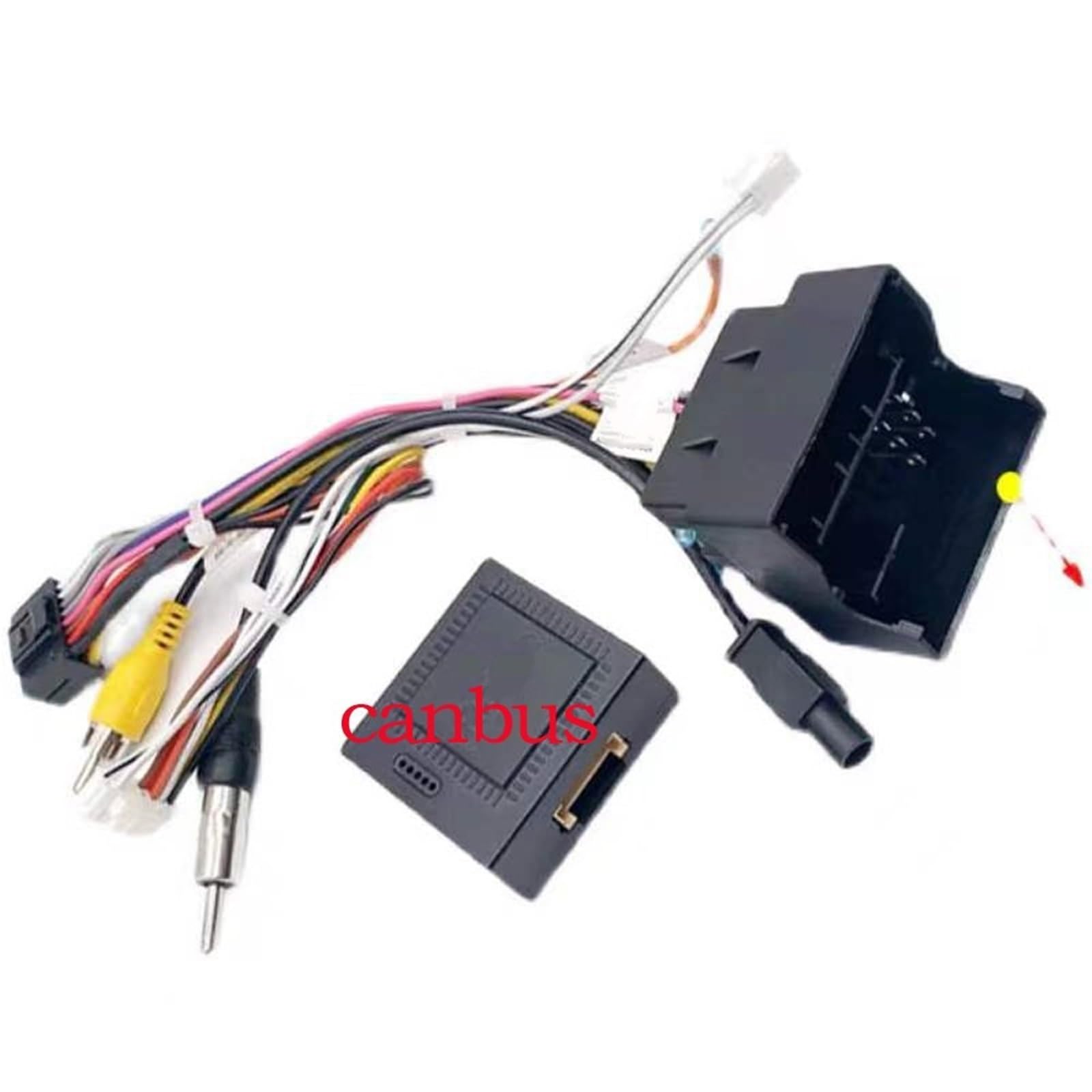 Mascherina per Autoradio Cavo Cablaggio per Autoradio | Per Golf 5 6 7 Per Polo Per Jetta Adattatore Cablaggio Decodificatore CAN Bus Connettore A 16 Pin