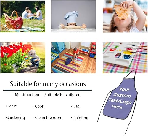 Miniatura 4 de Delantal personalizado para cocinar, hornear, delantales personalizados para niñas y niños, regalo de cumpleaños y Navidad