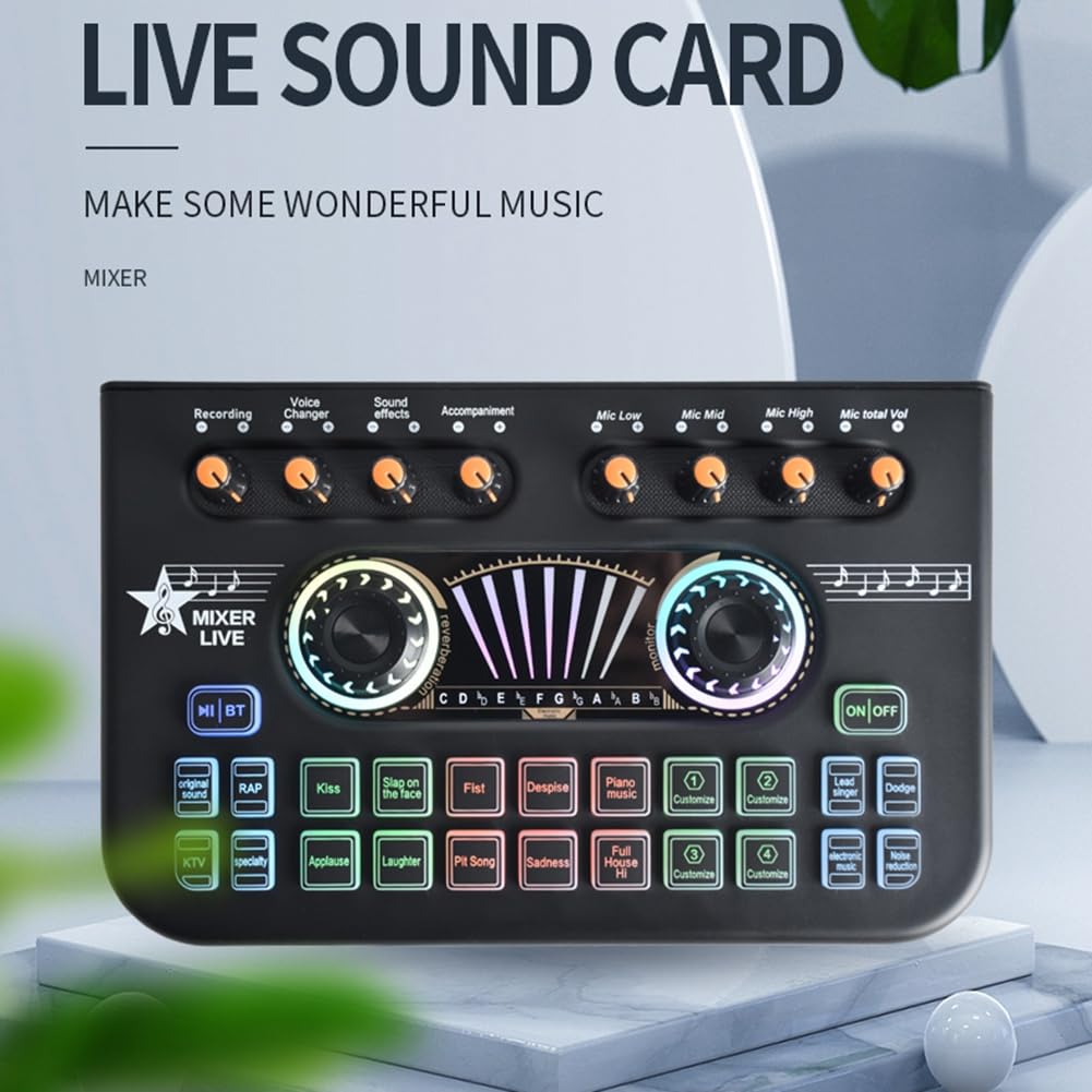 Amazon.com: TKOWTB X3 Live Voice Mixer Audio Interface Console