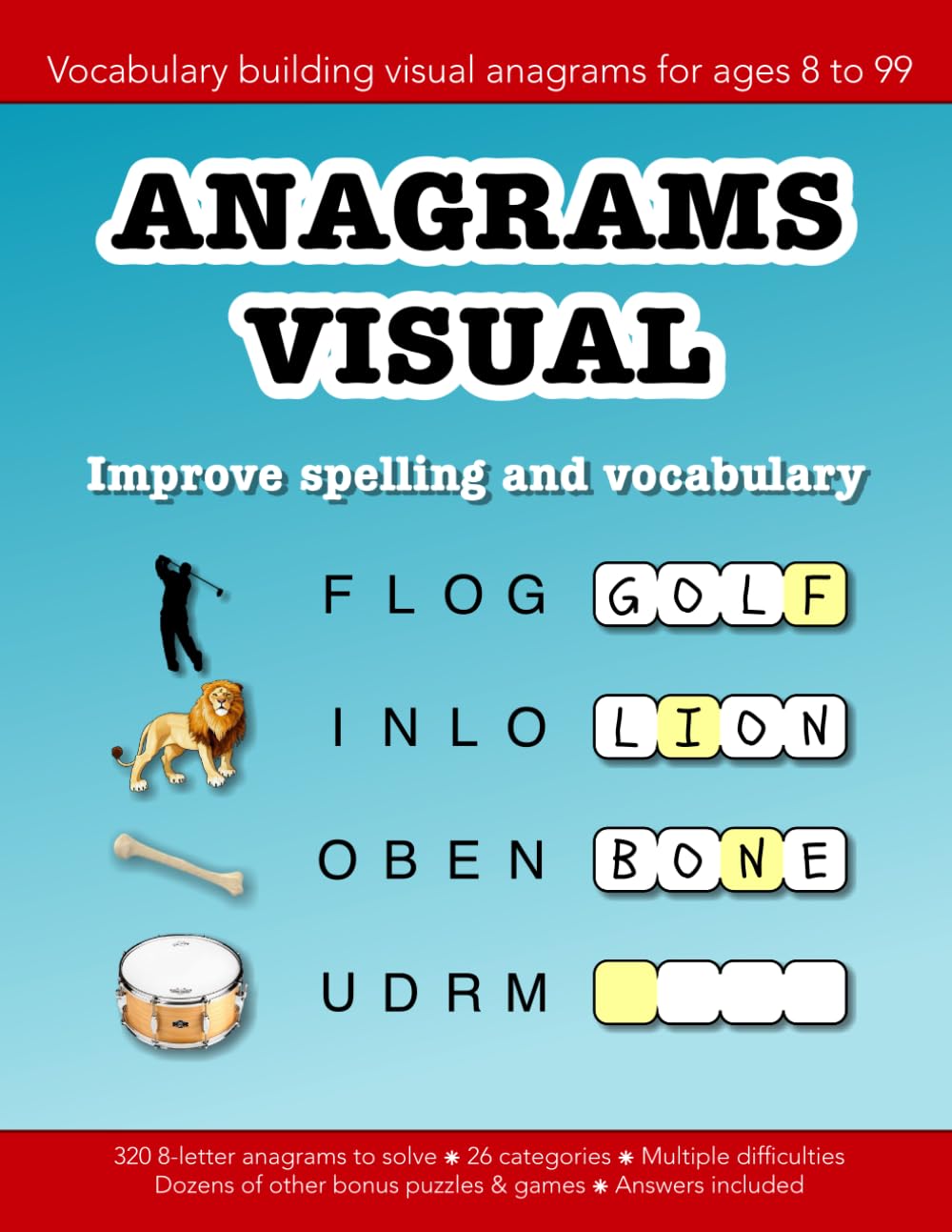 Anagrams Visual: Improve spelling and vocabulary: Education resources by Bounce Learning Kids