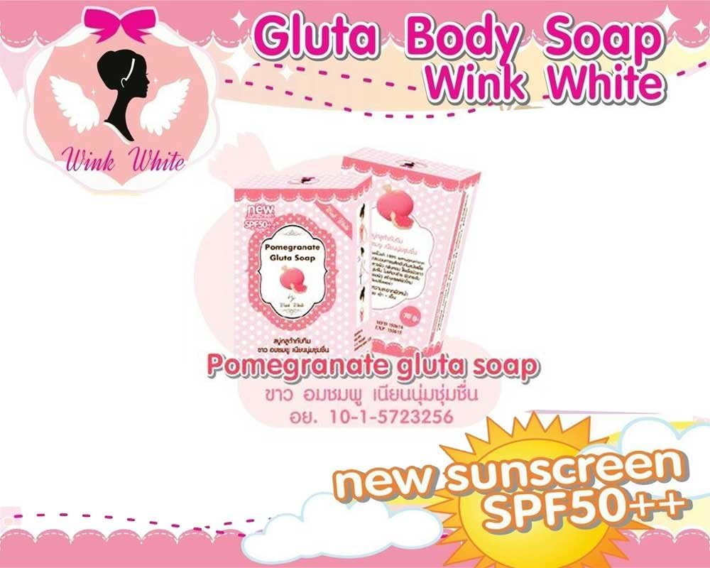 X5 Pomegranate Gluta Soap By Wink White