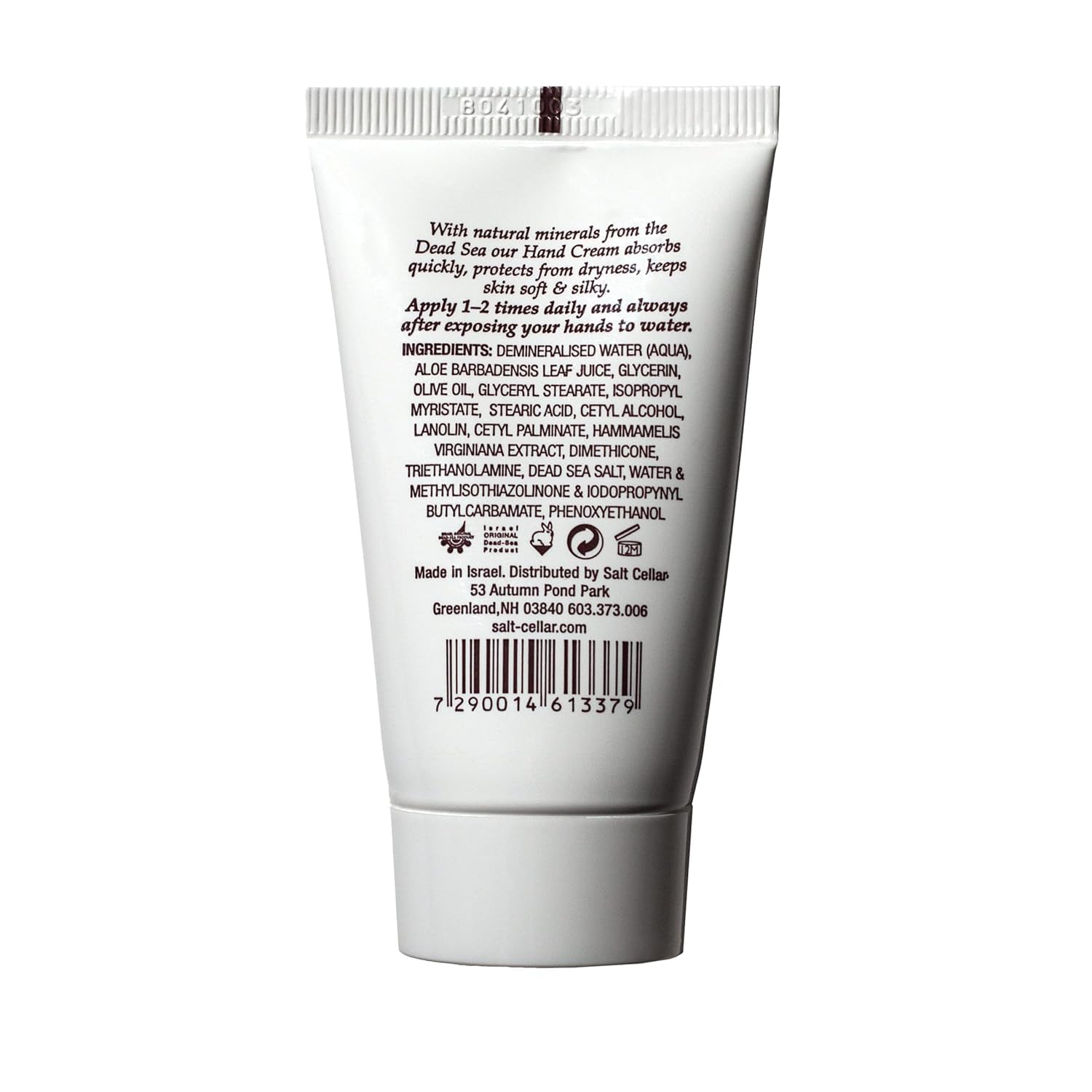 Salt Cellar Spa Dead Sea Mineral Hand Cream with Glycerine & Olive Oil