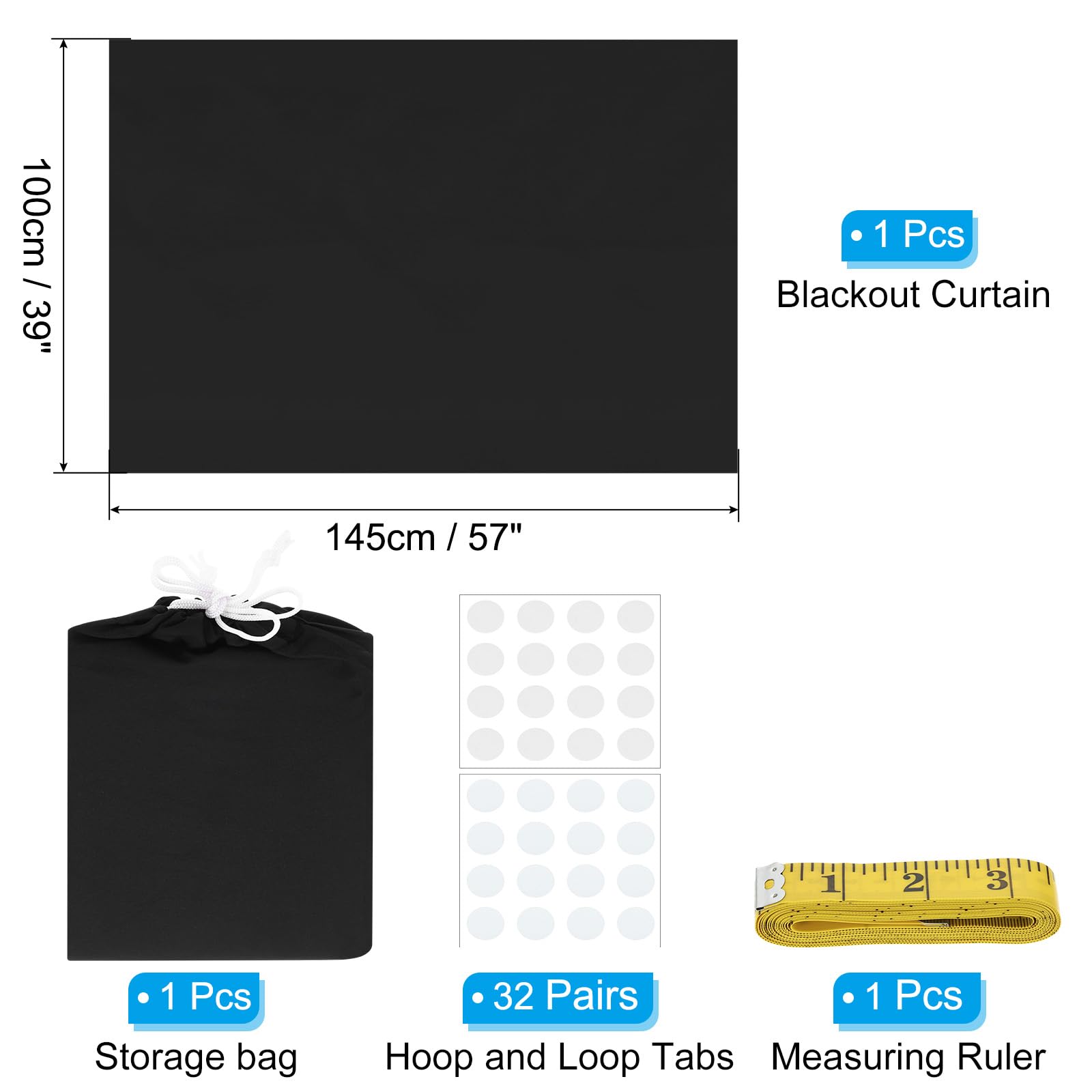 PATIKIL Portable Blackout Curtains - Image 2