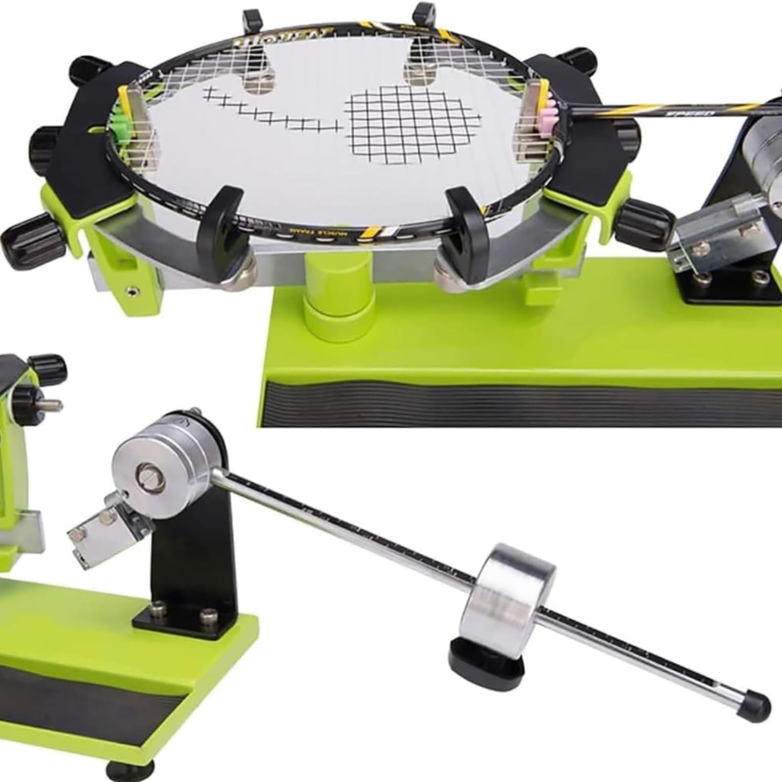 Incordatrice, incordatrice per Racchette da Badminton e da Tennis, Piattaforma Rotante, incordatrice per Racchette a Martello Pesante