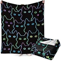FYDZBSL Cat Blanket Super Soft Cozy Fleece Throw Cute Cat Themed Design Printed Throw Blankets for Kids, Chair Sofa, Warm Soft Cozy Blanket 40\"x60\"