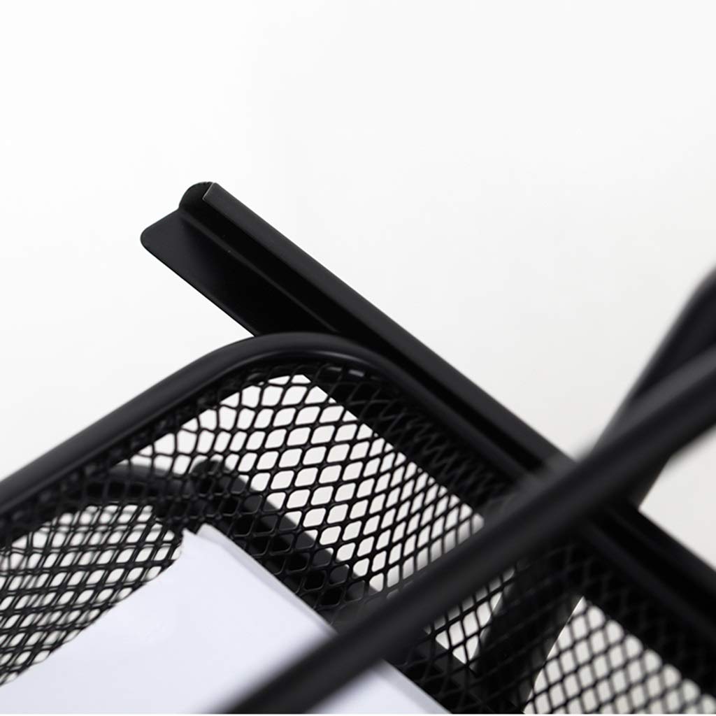 Stapelbarer Briefkorb aus Netzgewebe, Schreibtisch-Organizer, Briefkorb aus Netzgewebe, 3-stufiger Büro-Ablagekorb, stapelbarer A4-Dokumenten-/Briefpapier-Aufbewahrungsorganisator aus Drahtg