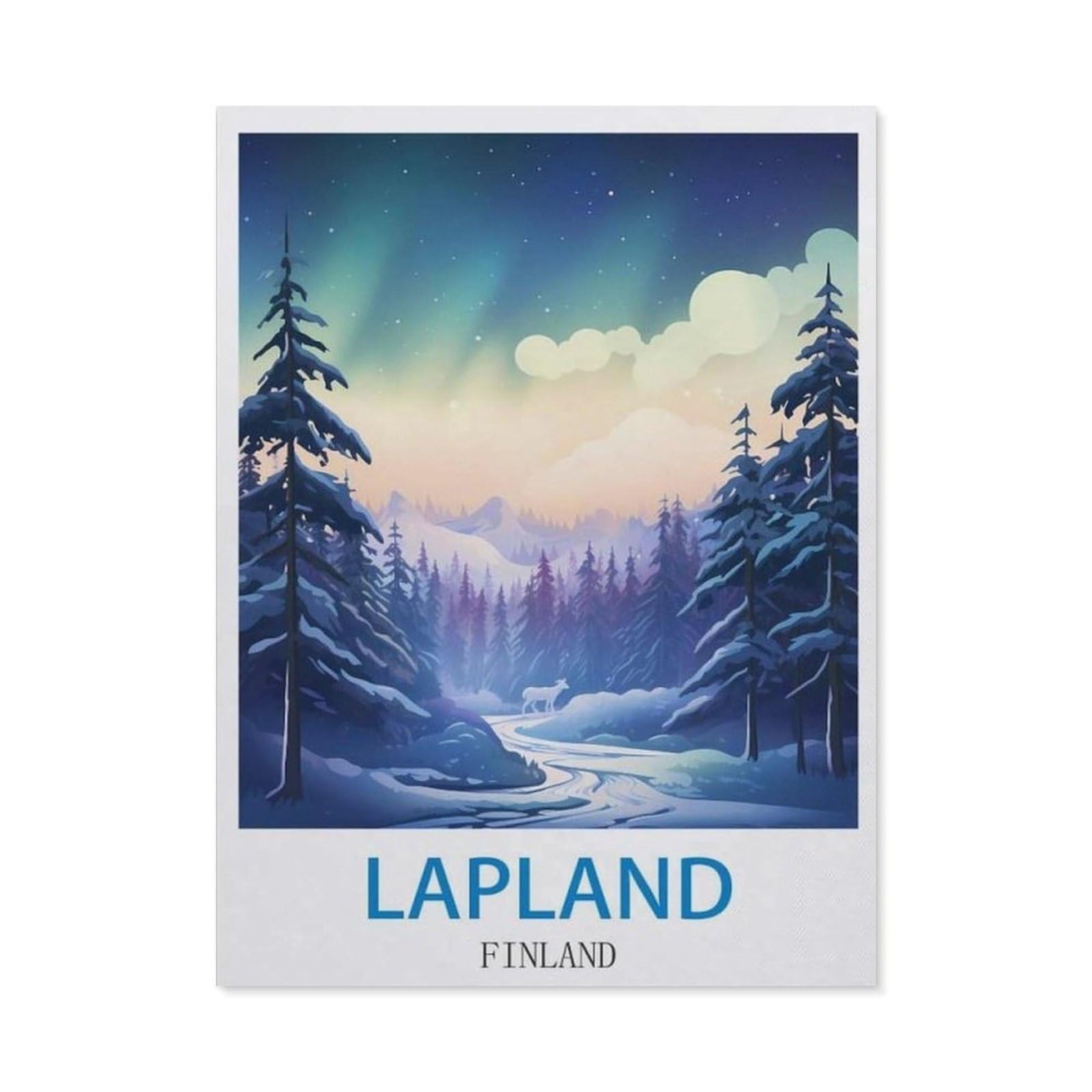BEAYODKP DIY Diamond Painting，Lapland Finland（50x60cm）