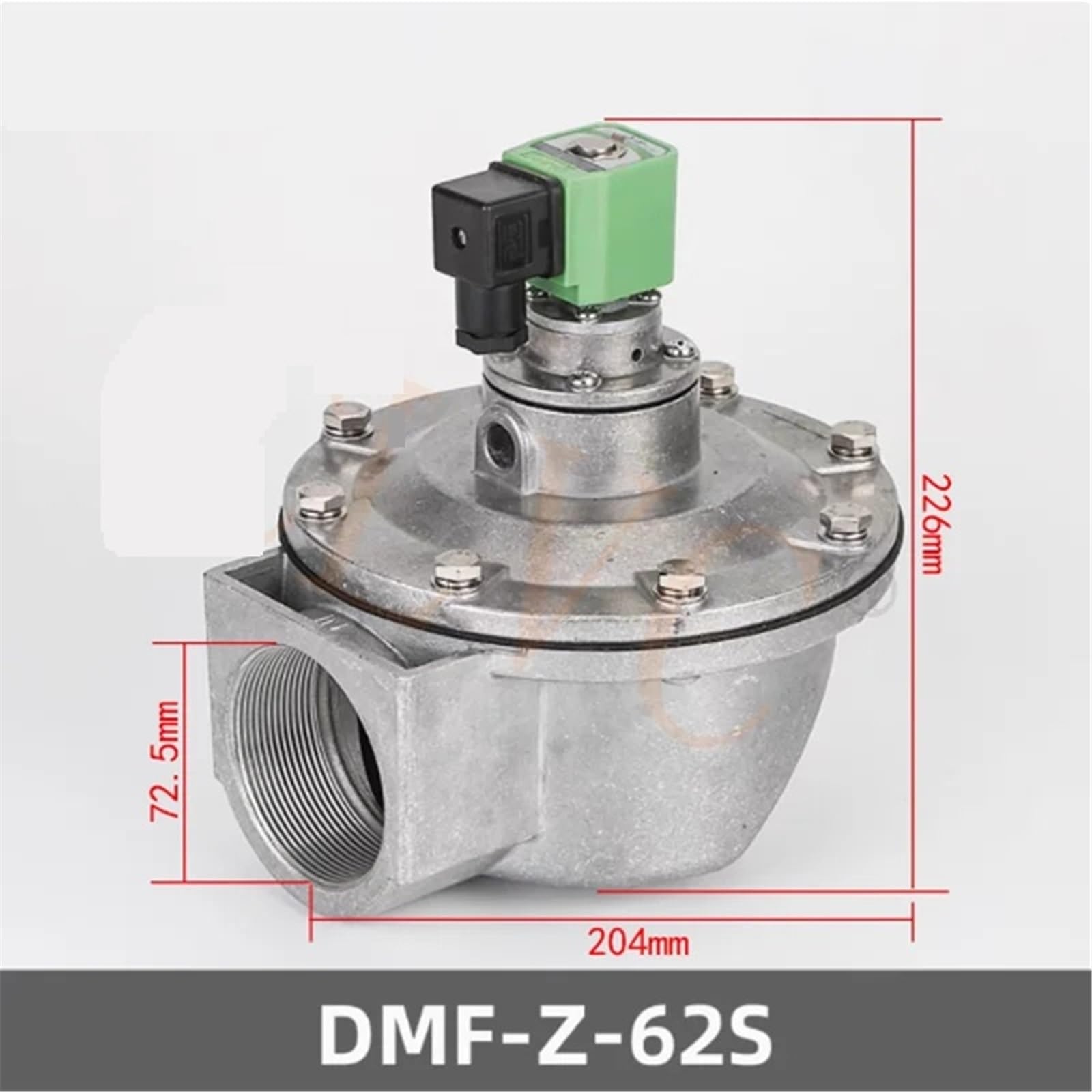 1 szt. Elektromagnetyczny zawór impulsowy DMF-Z-20/25/40S/50S/62S/ kątowy zawór elektromagnetyczny DC24V AC220V membranowy filtr workowy (50S 2 cale DC24V)