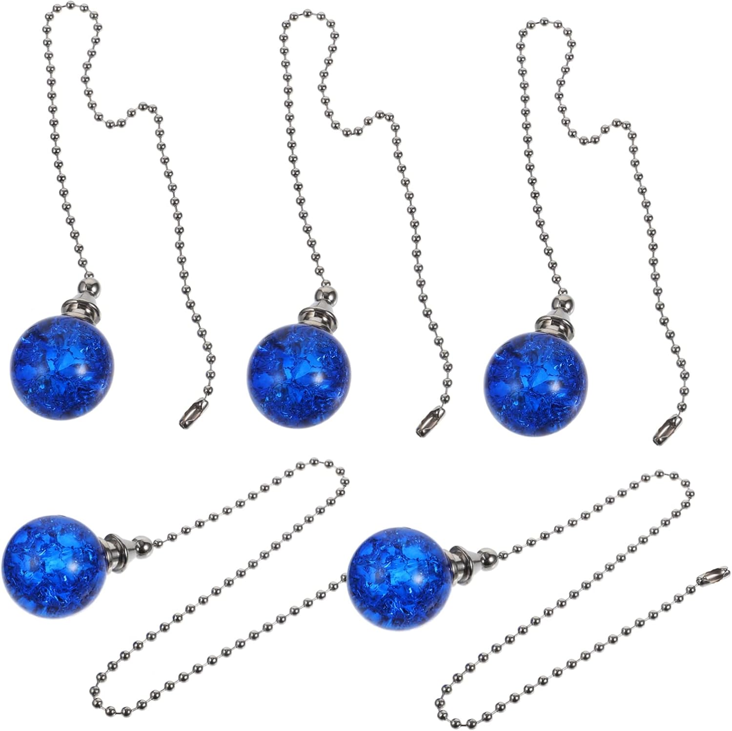 DOITOOL 15pcs Beaded Ceiling Fan Pull Chain Decorative Light Pull Chain for Elegant Design and Sturdy for Home Lighting and Decor