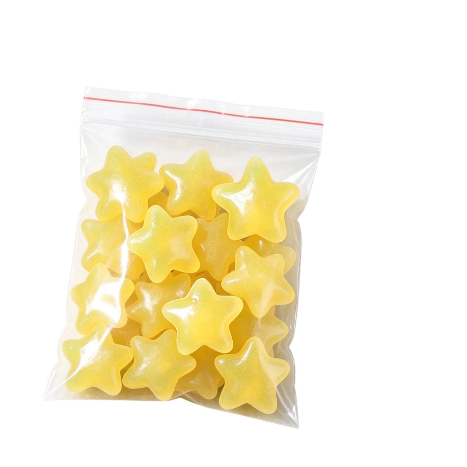Limtula Yellow 100Pcs / Pack Waterproof Resin Stone Colorful Pebbles Decoration Ideal For Yard And Vase Embellishment Glowing Pebbles