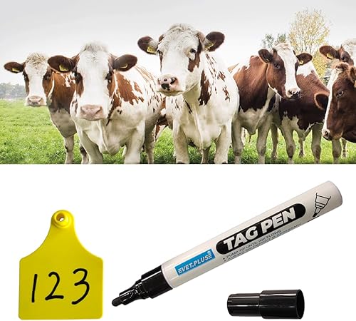 Miniatura 3 de VET.PLUS Rotulador de marcado con tinta especial de penetración fuerte, resistente al agua, de larga duración y no se desvanece para el oído del