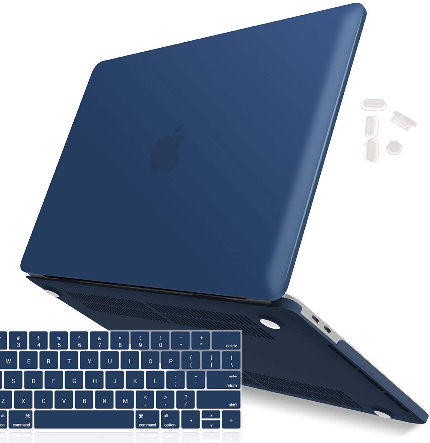 iFyx Matte Hard Shell Plastic Case Cover Compatible with MacBook Pro 15 Inch with Touch Bar (Model A1990 / A1707, Release 2019-2016) with Silicon Key Guard & Dust Plugs (Navy Blue) (B08LZWMDB2) Amazon Price History, Amazon Price Tracker