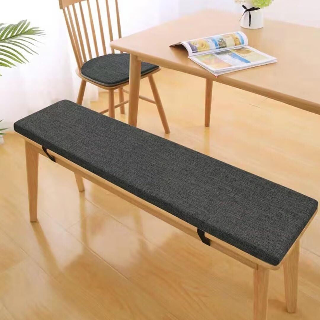 Cuscino per esterni, lavabile, spessore 3 cm, grande, grigio, per giardino, ufficio e pavimento, comodo cuscino per sedia per casa e patio, perfetto per rilassarsi