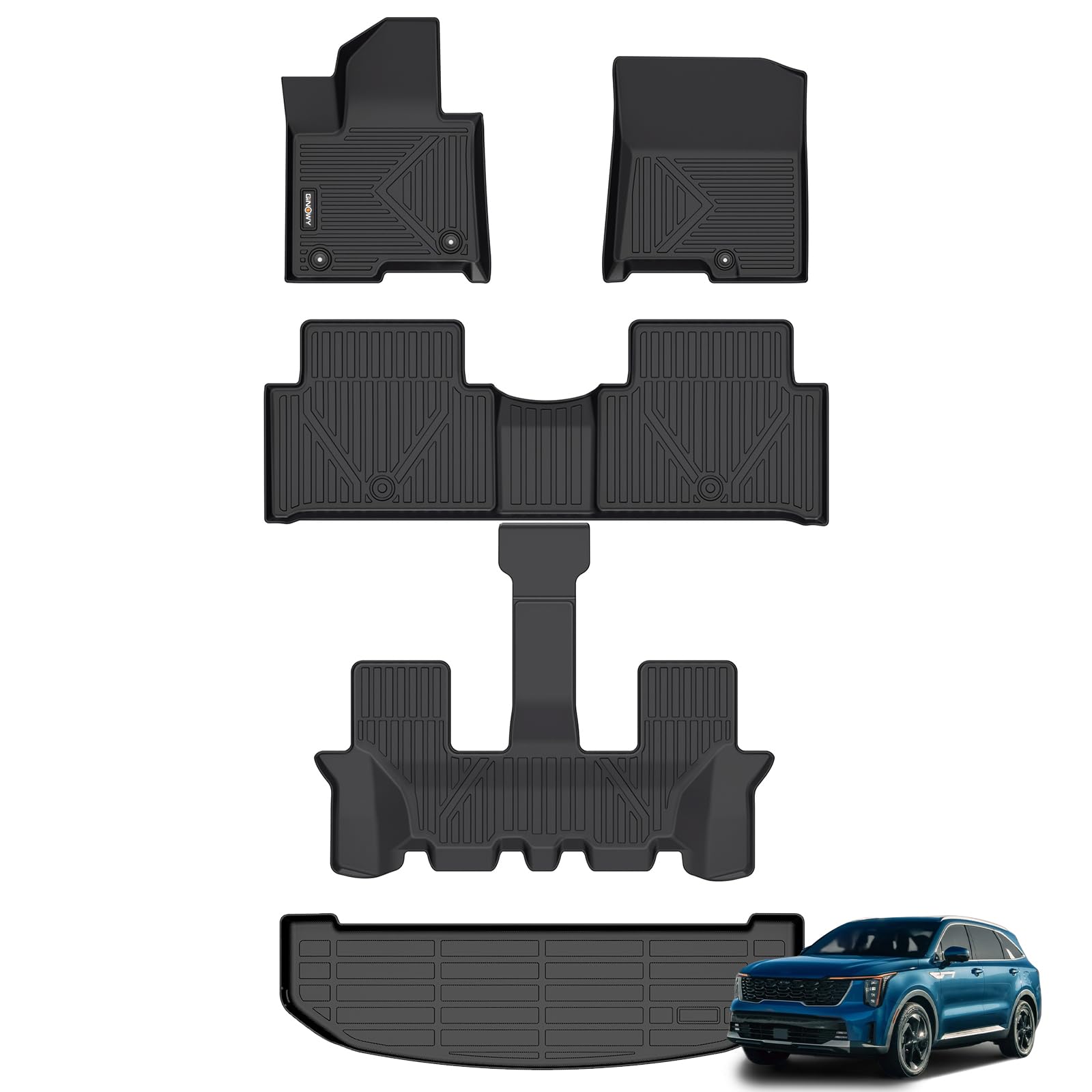 GINOWY Floor Mats & Cargo Liner (Sorento Hybrid 2021–2025)