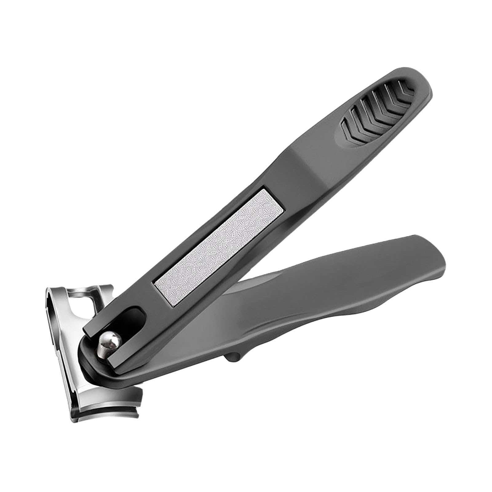 Fingernail Clipper 360 Degree Rotating Head Heavy Duty Curved Sharp Stainless Steel Nail Clippers with Long Handle Thumb