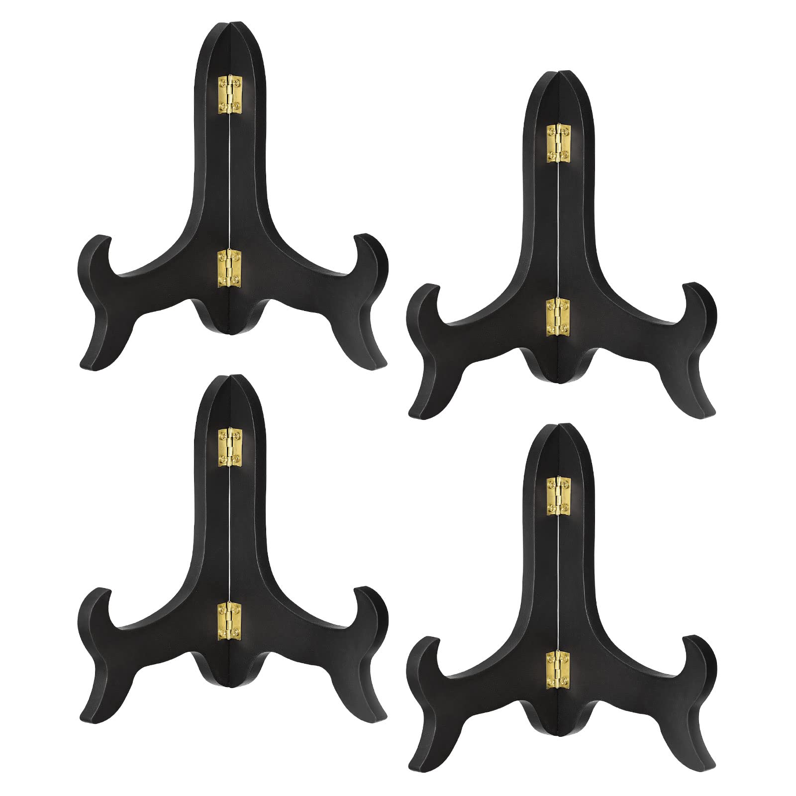 Support pliable en bois noir uxcell pour valoriser vos photos sur une étagère