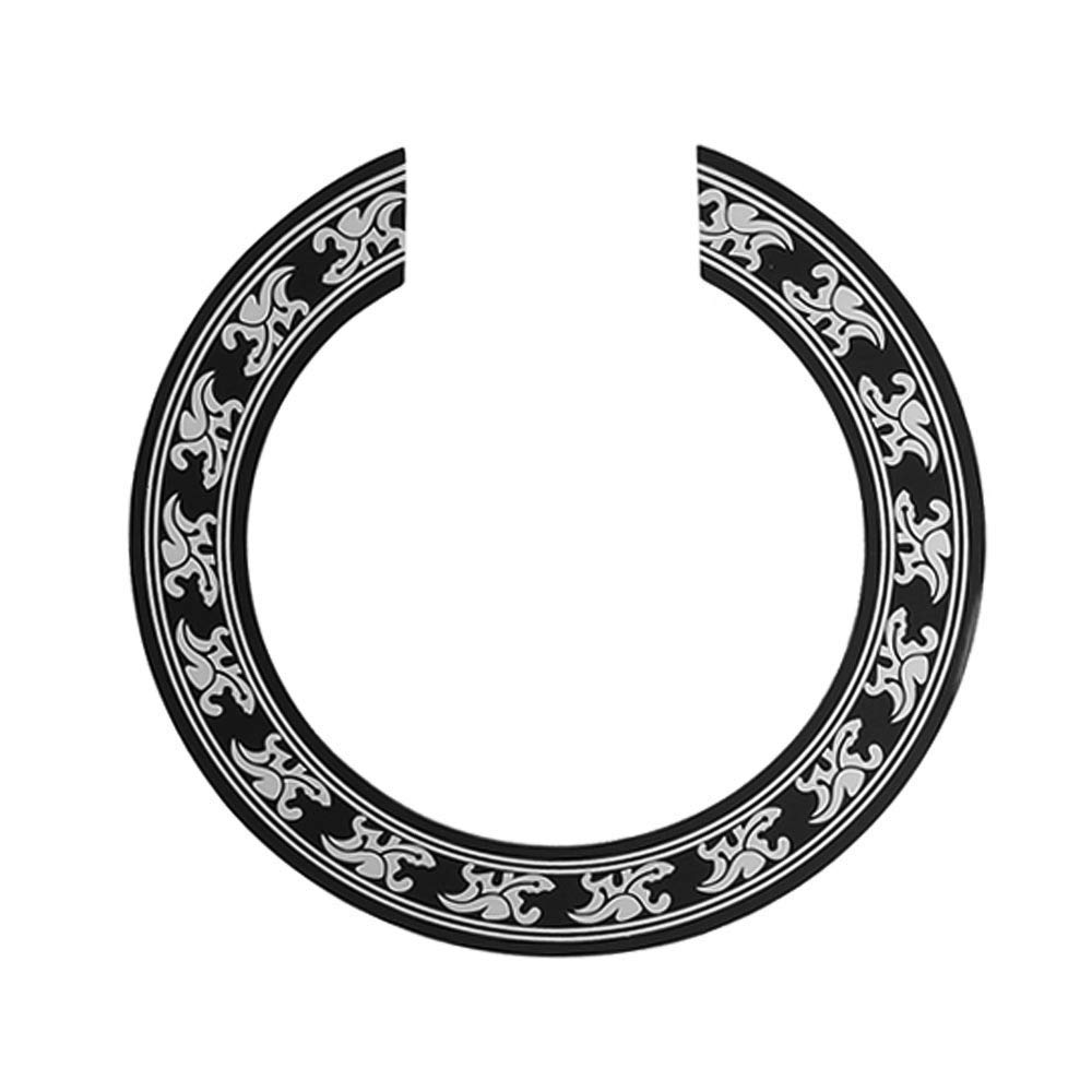 Vinayakart Guitar Parts Sound hole Inlay Rosette Hard PVC Sticker Decal Accessory 40-41inch