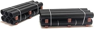 HO Scale Model Train Pipe Load, 2.75 Inches Length, 1:87 Scale (Black-Short)