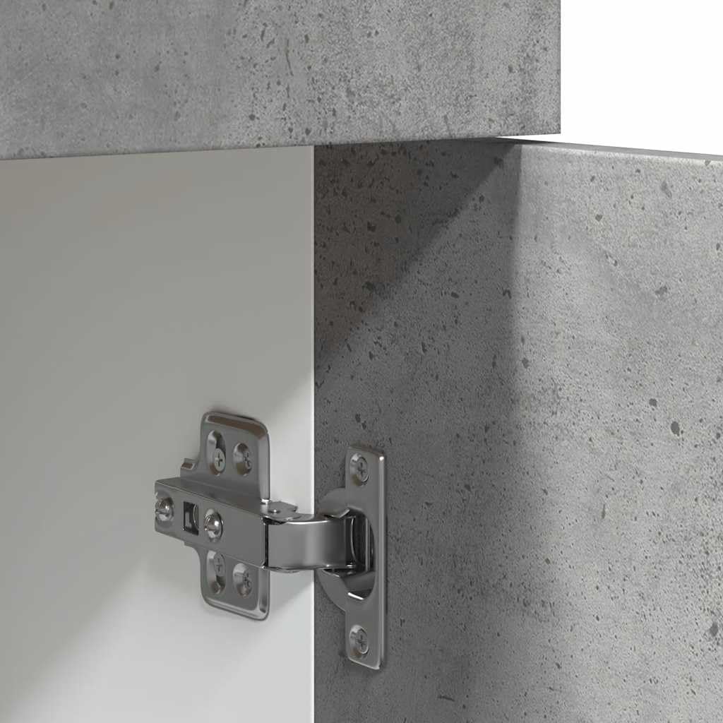 vidaXL Schubunterschrank Lyon Betongrau 40x46x81,5 cm Holzwerkstoff, Küchenschrank, Gastronomieschrank, Gastro Möbel, Küchenmöbel, Aufbewahrungsschrank