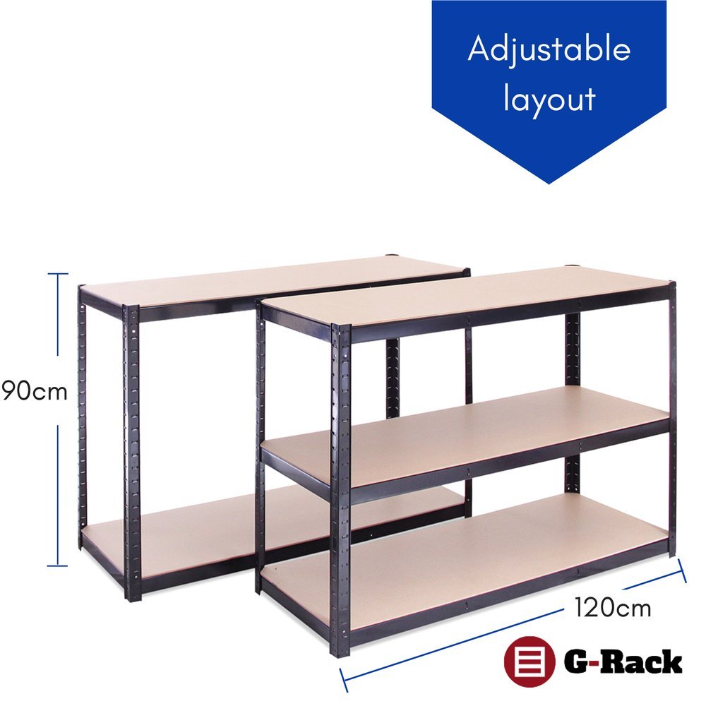 Buy Garage Shelving Units 180cm x 120cm x 45cm Heavy Duty Racking