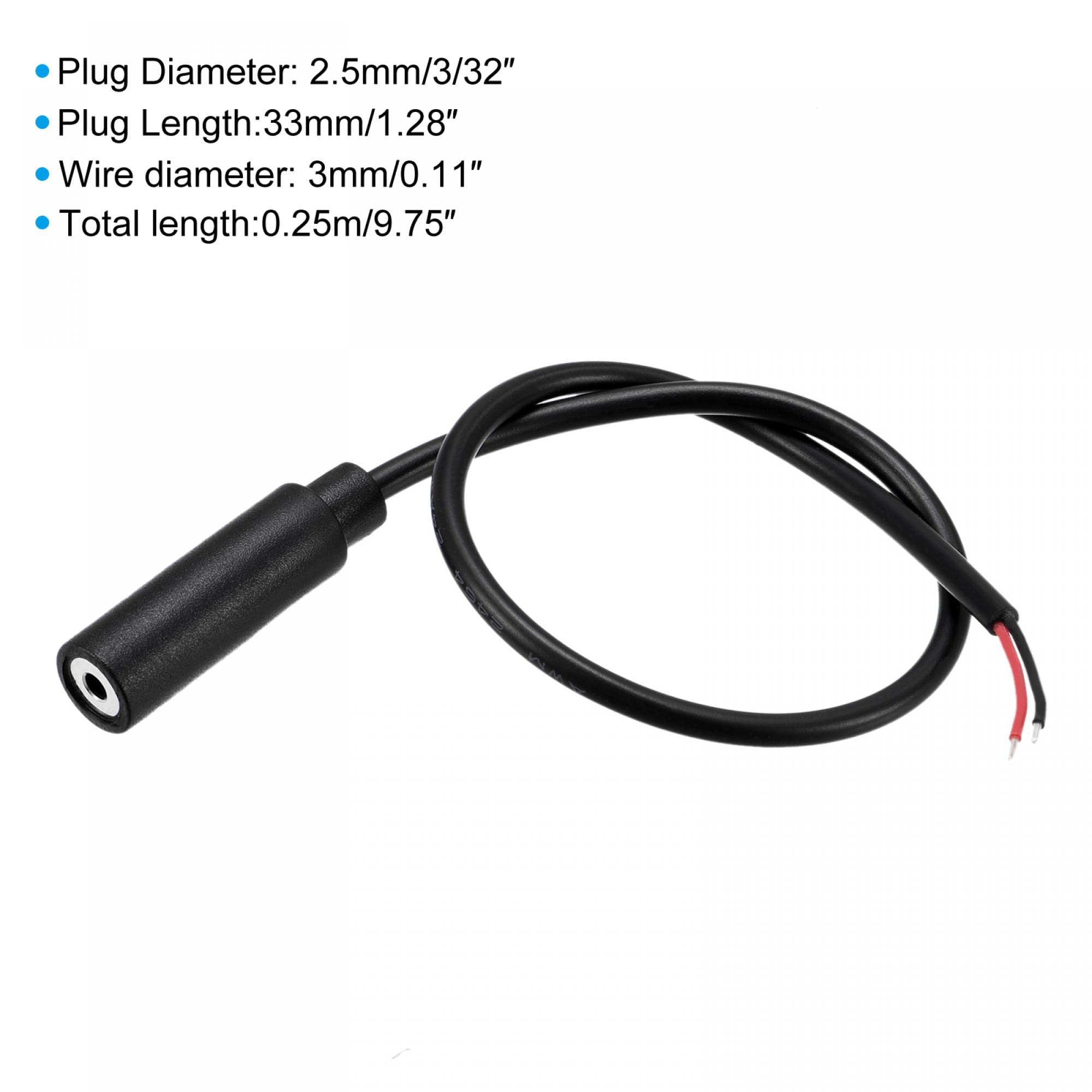 RUNCCI-YUN 6Pcs Connettore Jack Femmina 3.5mm, Connettori 3,5 A Saldare, Audio 3,5mm, TS 2 Poli Mono Per Riparare Cavi Audio Per Cuffie (30 cm