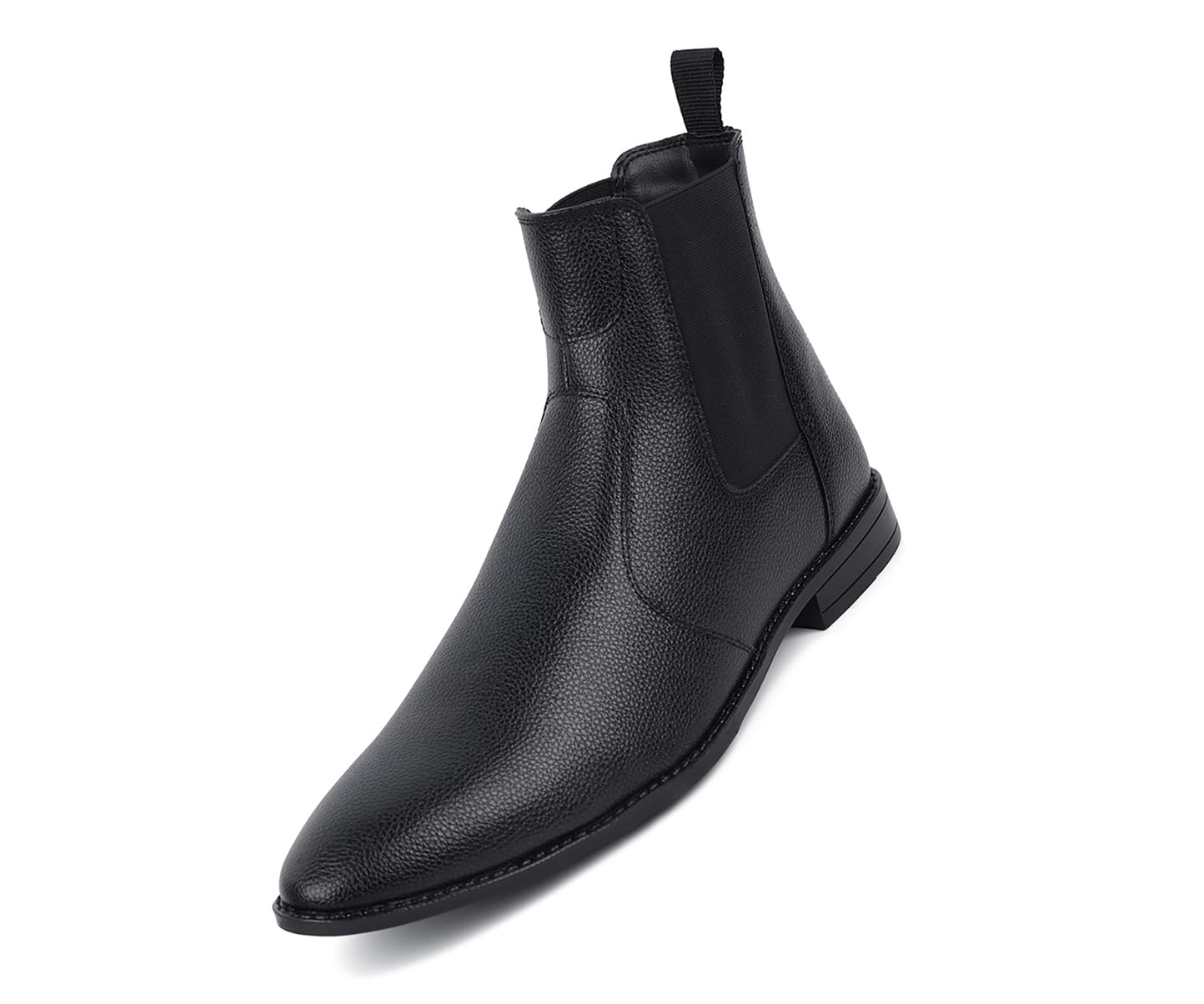 LOUIS STITCH Mens Chelsea Boots | Handcrafted | High Ankle Boot| Comfortable Formal Office & Casual Wear Shoes | Dual Tone Patina Finish Size-UK010 Obsidian Black (LSRGPDCL) (B0D7QBSNG2) Amazon Price History, Amazon Price Tracker